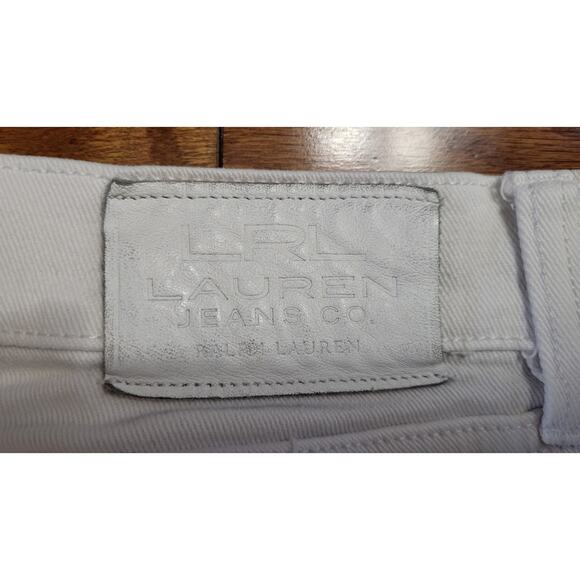 LRL Ralph Lauren Mid Rise Classic Straight Jeans Women's Size 6 White - Picture 5 of 15